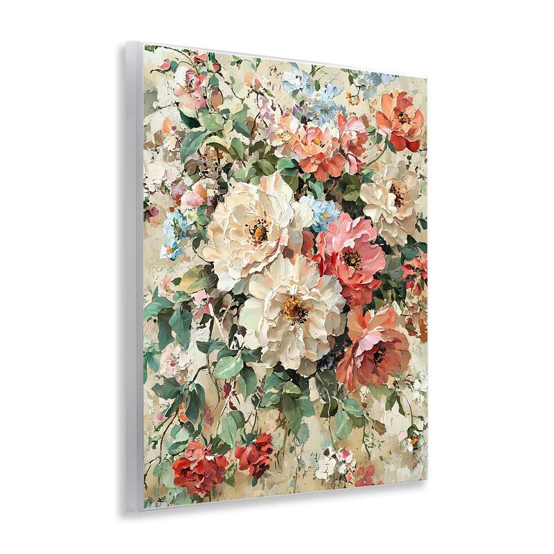 Stupell Aged Abstract Flowers Wall Plaque Art Design By Franklyn Gregory