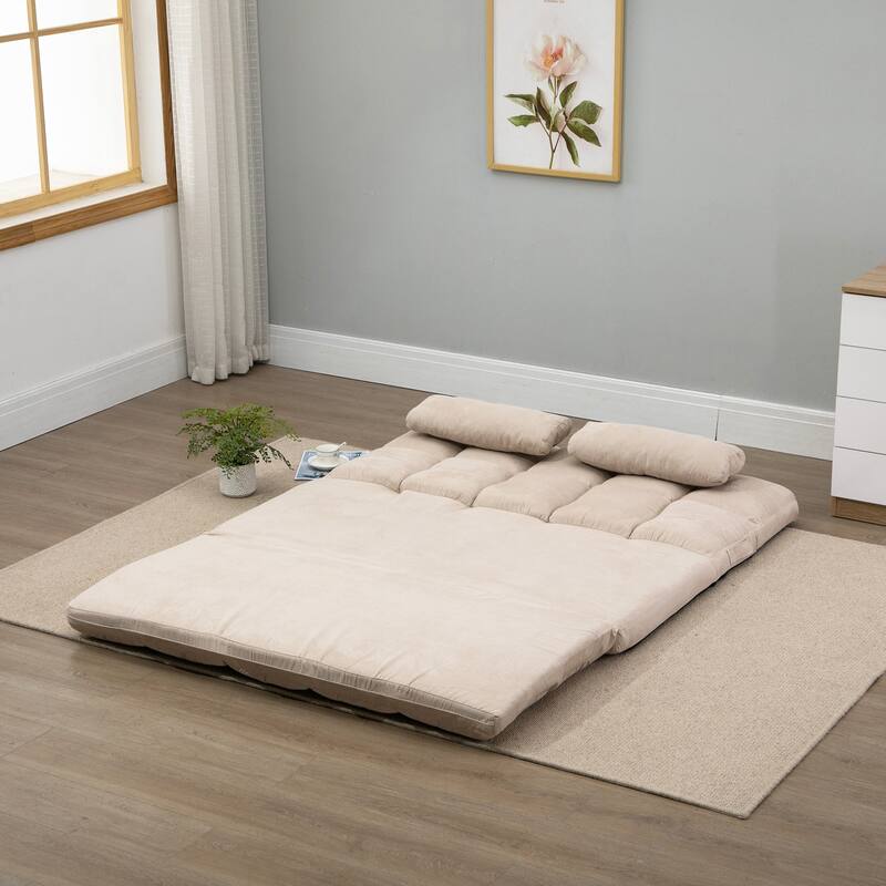 HOMCOM Convertible 7 Adjustable Positions Folding Couch Bed