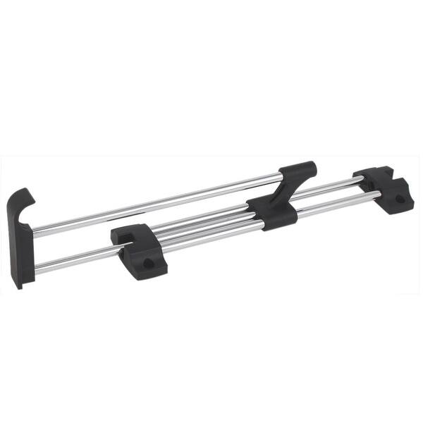 Shop Unique Bargains Wardrobe Closet Clothes Hanger Metal Pull Out Rod Rail Silver Tone 250mm Length Overstock 21555959