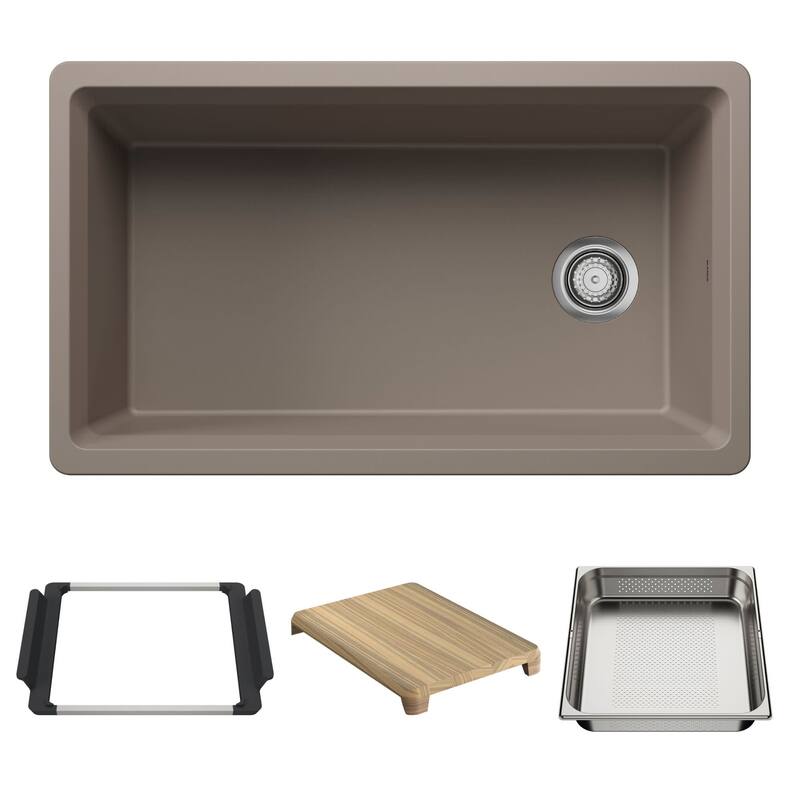 Blanco 443314 Inteos 33" Undermount Single Basin Granite Composite