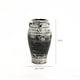 preview thumbnail 7 of 5, Vingate White and Black Ceramic 18.3-Inch Tall Urn Vase