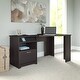preview thumbnail 63 of 108, Bush Furniture Wood Corner Desk Espresso Oak