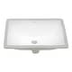 preview thumbnail 2 of 6, Ruvati 16 x 11-3/4 inch Undermount Bathroom Vanity Sink White Rectangular Porcelain Ceramic with Overflow - RVB0718