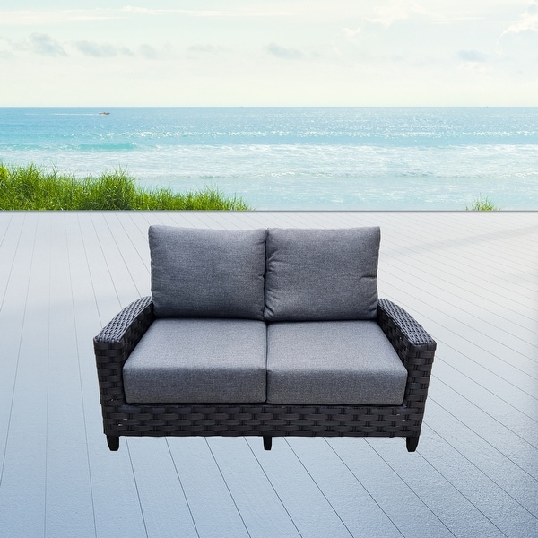 Belize Loveseat Patio Sofa Couch Patio Seating Rattan Wicker Couch