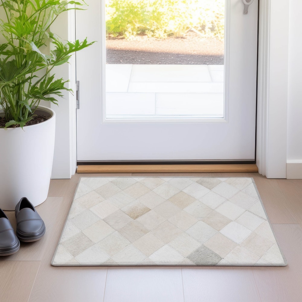 Premium Washable Super Soft Faux Cowhide Mayfield Rug