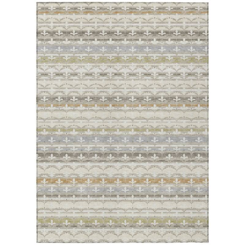 Machine Washable Indoor/ Outdoor Stripe Bramlage Chantille Rug