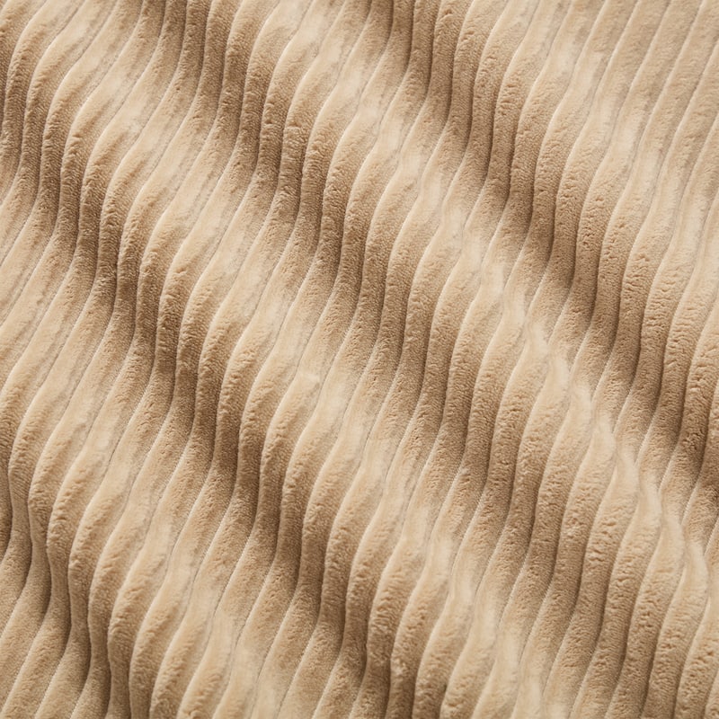 Anmytek Modern 3 Seat Modular Corduroy Sofa Camel No Assembly Sectional Couch