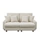 preview thumbnail 2 of 6, 74'' Wide Upholstered Chaise Lounge Loveseat with Adjustable Backrest