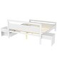 preview thumbnail 8 of 10, Queen Wooden Platform Bed with Drawers, Bedside Tables, and Headboard, White