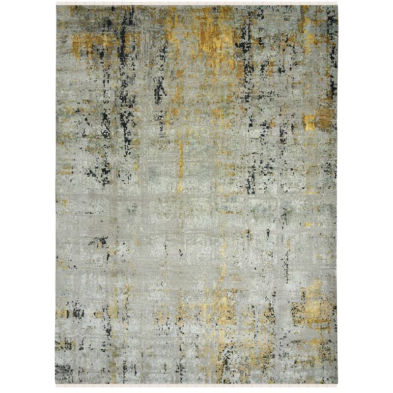 Majestic Graffi Modern & Contemporary Abstract Hand-Knotted Area Rug