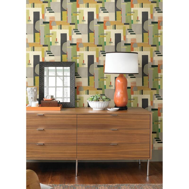 Rhodes Sage Blocs Wallpaper