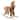 Kids Rocking Horse, Plush Toddler Rocker, Wooden Base Ride-On Toy with Handle Grip, Traditional Toy for Kids 36M+, Brown