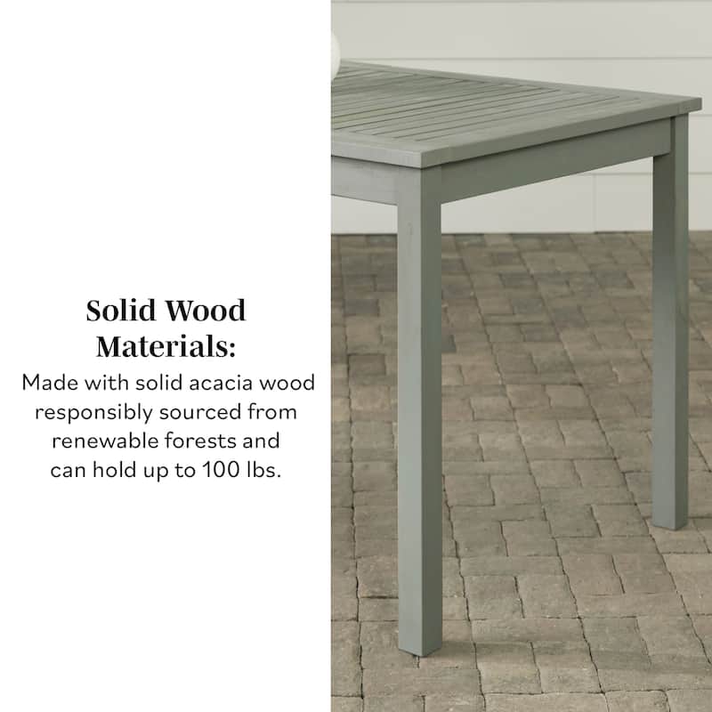 Middlebrook Surfside Solid Acacia Wood Outdoor Dining Table