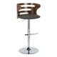 Option Charcoal Fabric/Walnut Wood/Chrome Metal