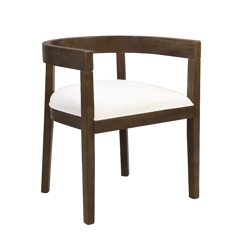 Ladieu Fabric and Wood Tub Dining Chairs （Set of 2）by Christopher Knight Home