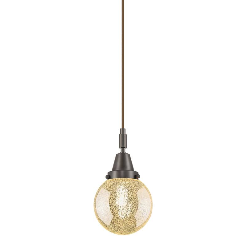 Innovations Lighting 447-1P-11-6 Beacon Pendant Beacon 6" Wide Mini - Oil Rubbed Bronze / Mercury