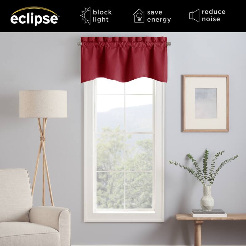 Eclipse Kendall Solid Scalloped Valance