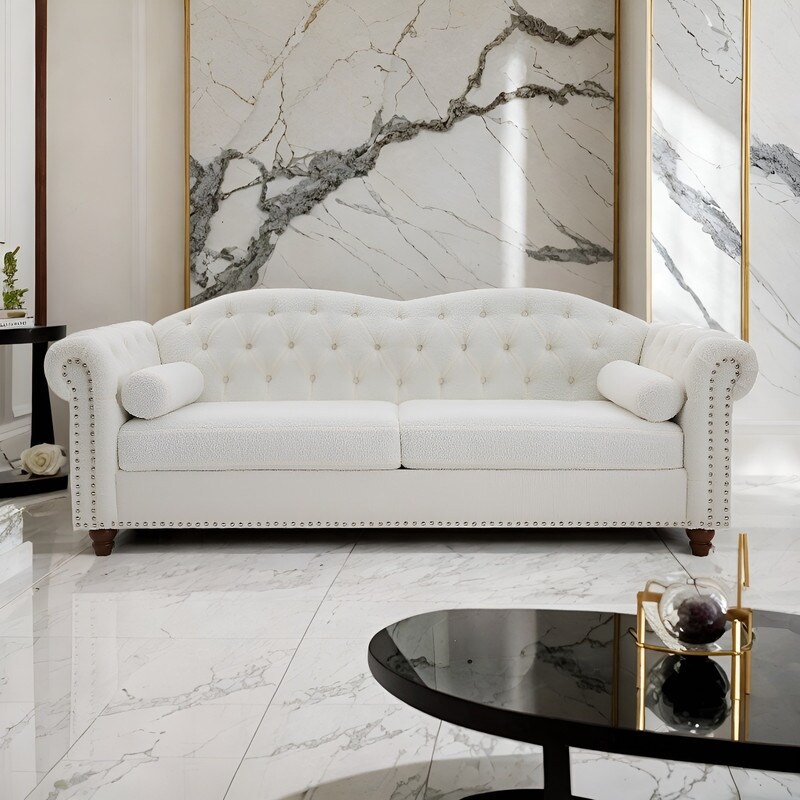 White three seater sofa on sale