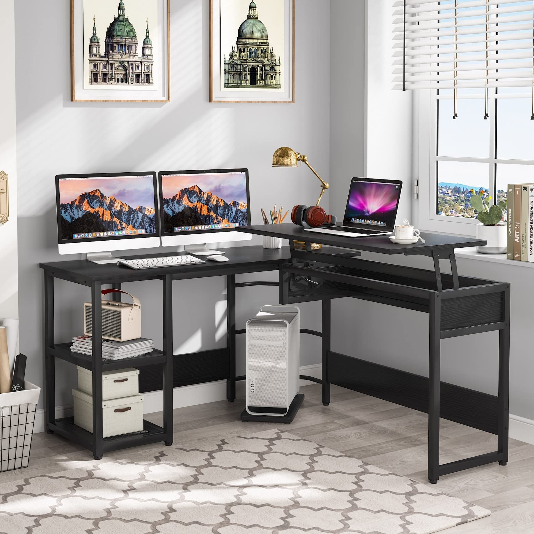 Corner Desk With Lift Top atelieryuwa.ciao.jp