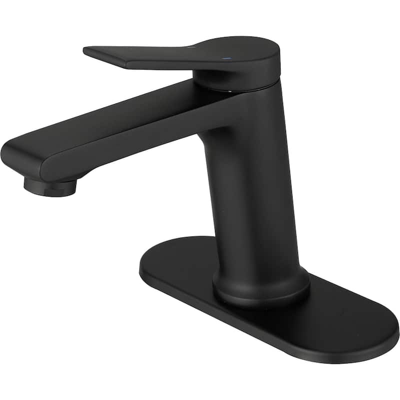 WIZ Matte Black Bathroom Sink Faucet - Matte Black