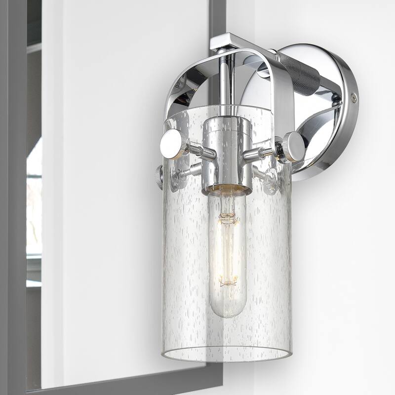 Innovations Lighting Pilaster II Cylinder - 1 Light 7" Wall-Mounted Sconce