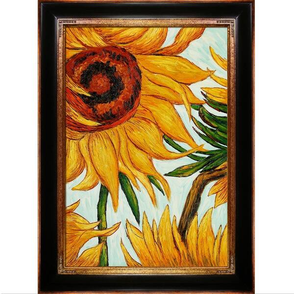 Shop Vincent Van Gogh Sunflowers Detail Hand Painted Oil