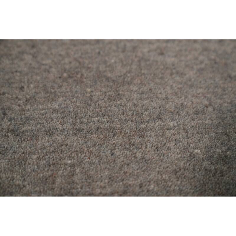 Hand Knotted Oriental 100% Wool Carpet Tribal Animal Pictorial Greys & Charcoal Gabbeh Area Rug - 12' 6'' X 9' 4''