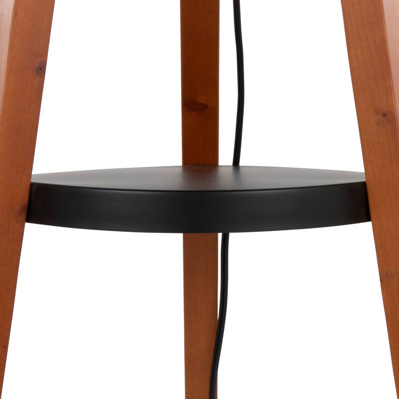Carson Carrington Compass Tripod Floor Lamp with Shelf