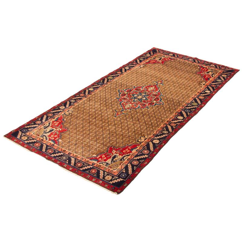 ECARPETGALLERY Hand-knotted Andelz Brown Wool Rug - 5'0 x 9'9
