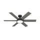 preview thumbnail 5 of 17, Hunter 52" Donatella Ceiling Fan with LED Light Kit and Handheld Remote - Transitional, Mid-Century, Modern