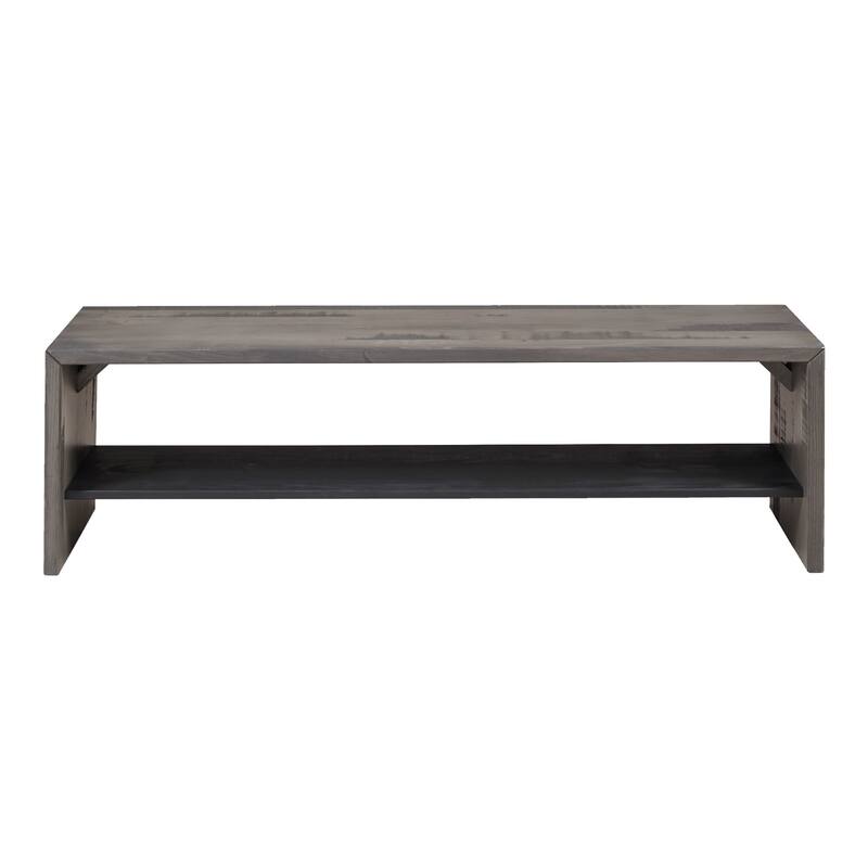 Middlebrook 58-inch Solid Wood Entry Bench with Lower Shelf