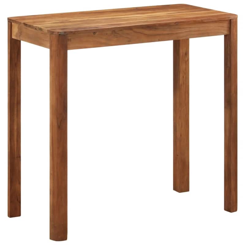 vidaXL Bar Table Kitchen Pub Dining Room Breakfast Table Solid Wood Sheesham - 21.7 x 43.3 x 41.7 in
