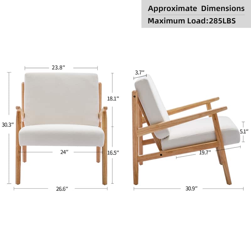 Spindle Back Wooden Frame Fabric Lounge Armchair