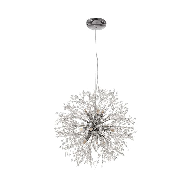 9 - Light Modern Metal Sputnik Pendant with Crystal Chandelier