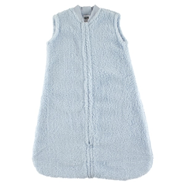 slide 1 of 1, Hudson Baby Infant Boy Plush Sleeping Bag, Sack, Blanket, Powder Blue Faux Shearling 0-6 Months - Powder Blue Sherpa