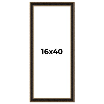 16x40 Frame Gold Antique Vintage Sold Wood Picture Frame | 1.75 Inch