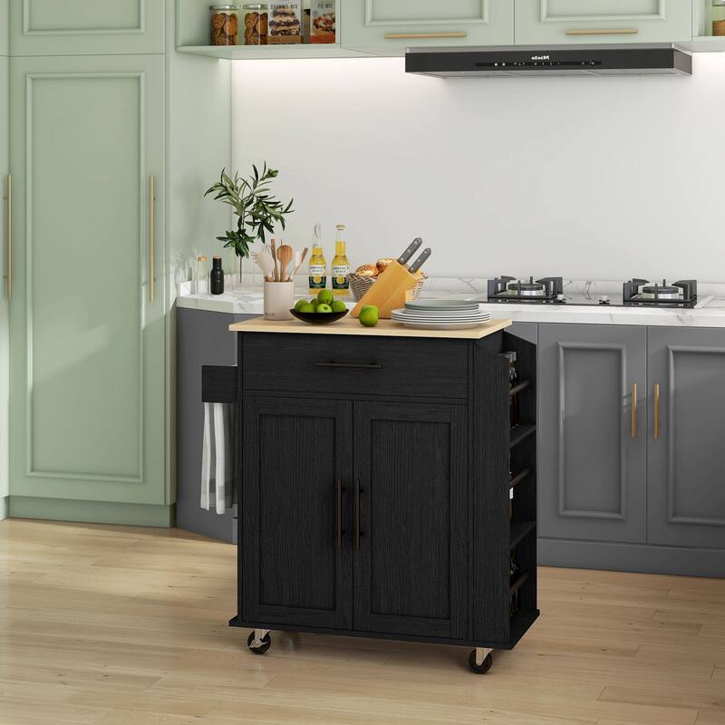 Kitchen Island With Storage(no include stool)