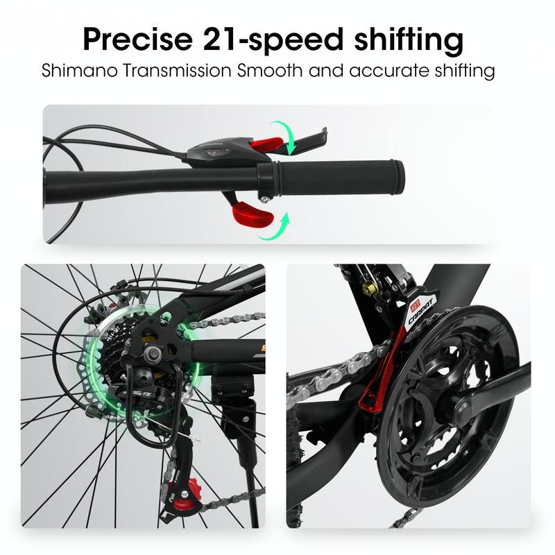 26 Inch Shock Fork Plus Shock Absorber 21-speed Mountain Bike