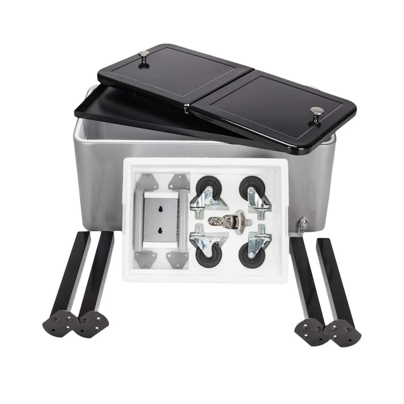 80QT Outdoor Iron Spray Cooler with Shelf