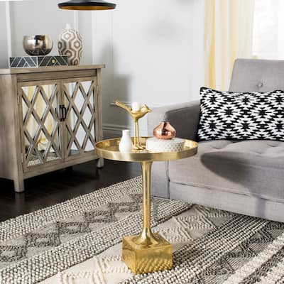 SAFAVIEH Corvus Round Side Table - 16" W x 16" L x 20" H