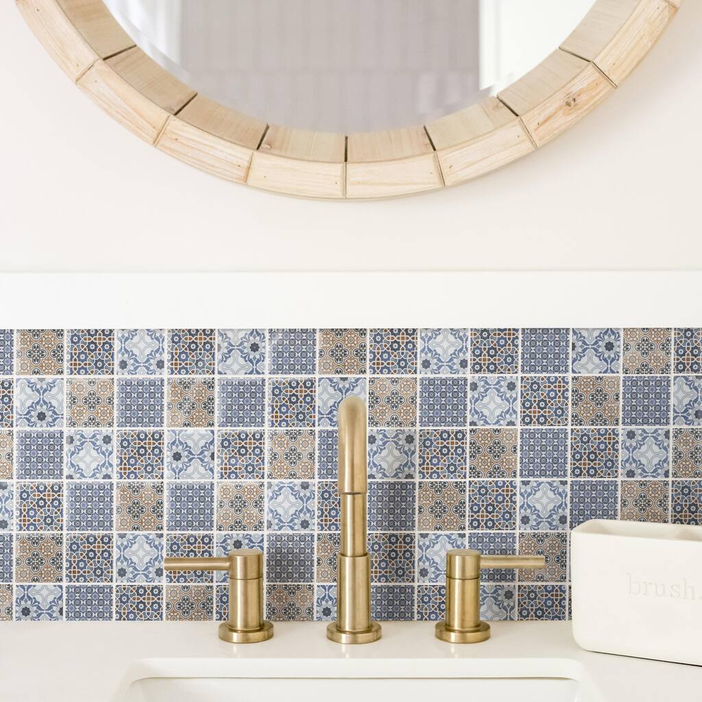 Merola Tile Classico 2" Square Mix 11-3/4" x 11-3/4" Porcelain Mosaic Floor and Wall Tile
