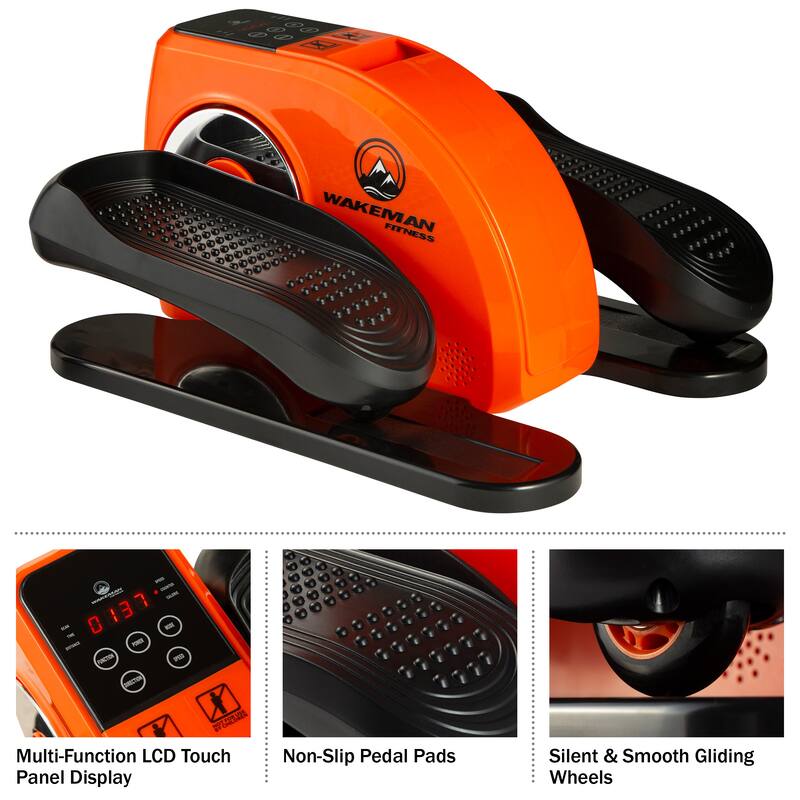 Under Desk Elliptical - Seated Exercise Equipment for a Low Impact Workout - Work from Home Fitness Accessory by Wakeman - Large