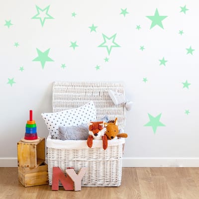 Walplus Peel and Stick Glow In The Dark Stars Wall Sticker Home Room Decor