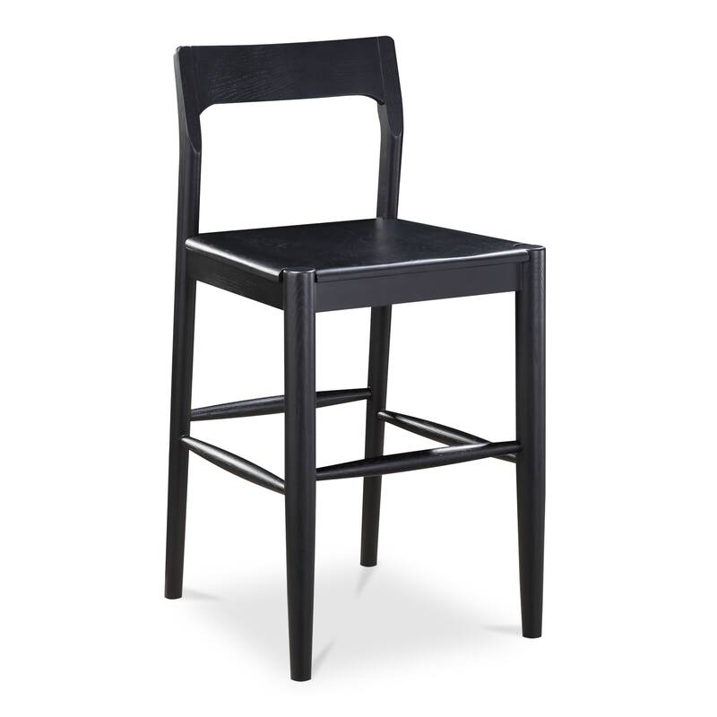 Aurelle Home Owletta Modern Solid Wood Counter Stool - 19.5"W x 38"H x 20"D