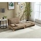 preview thumbnail 16 of 33, Chenille Upholstered 3-in-1 Convertible Sleeper Foldable Sofa Bed Recliner Chair with 3 Pillows