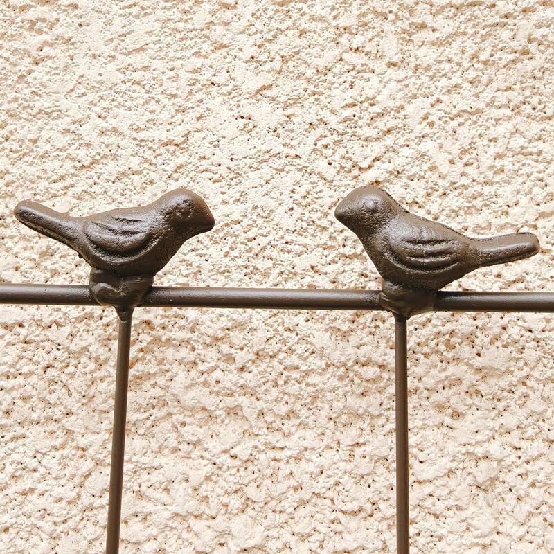 2 Pack Metal Garden Trellis Rustproof Trellis for Climbing Plants Outdoor Flower Support Brown