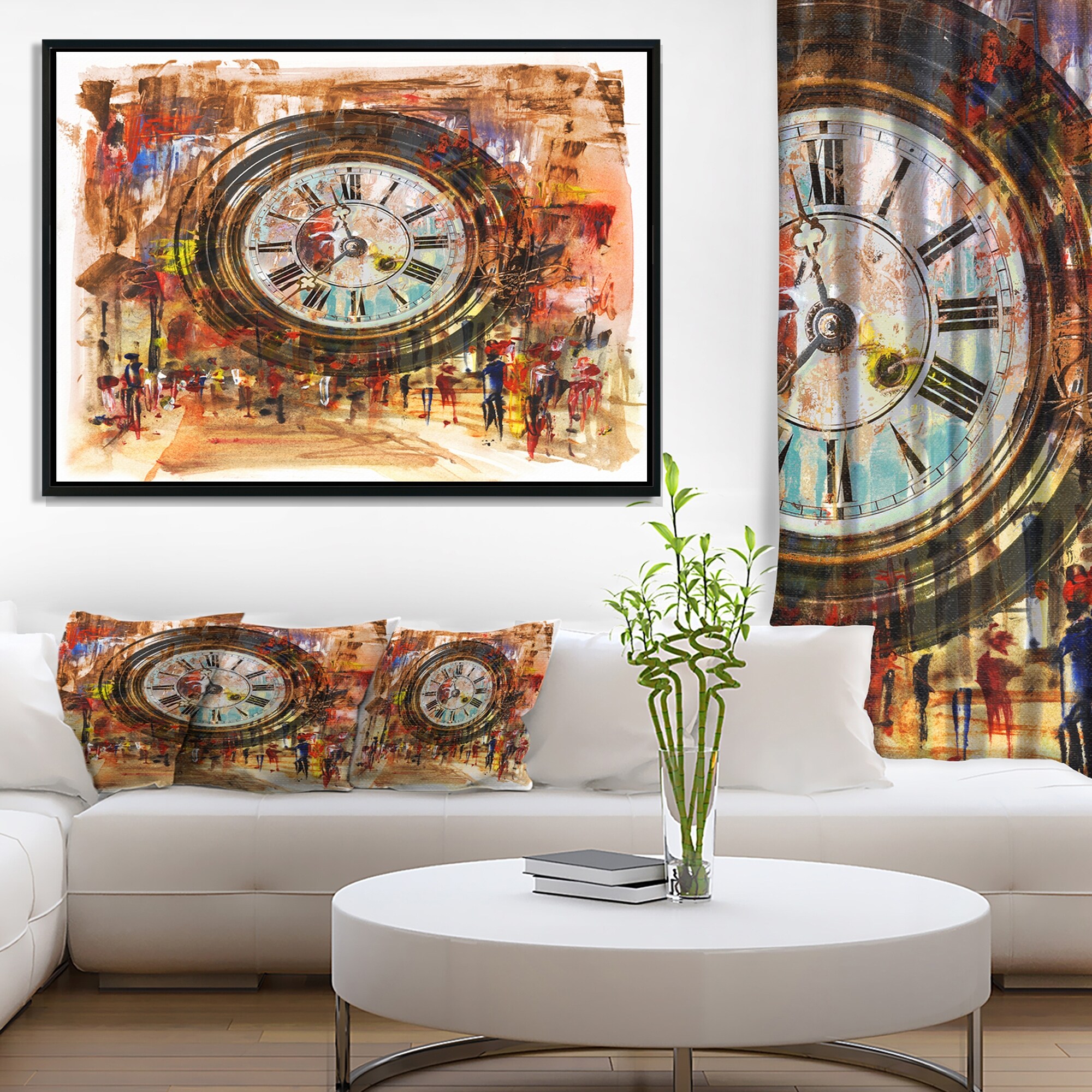 Shop Designart People And Time Acrylic Painting Large Abstract