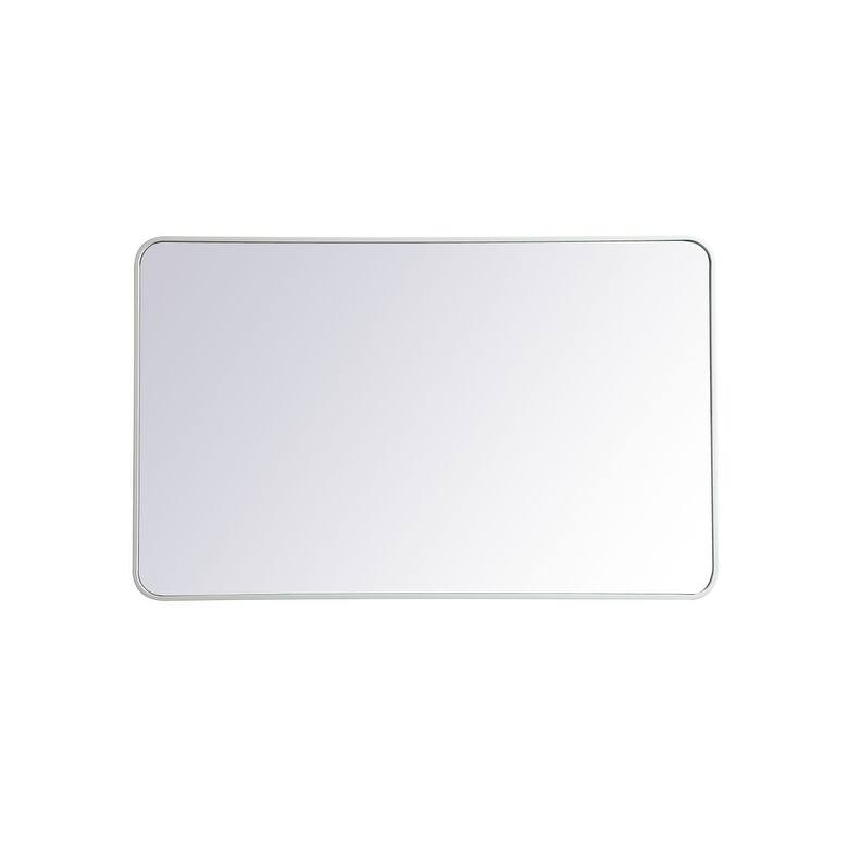 Ezra Soft Corner Metal Rectangular Mirror