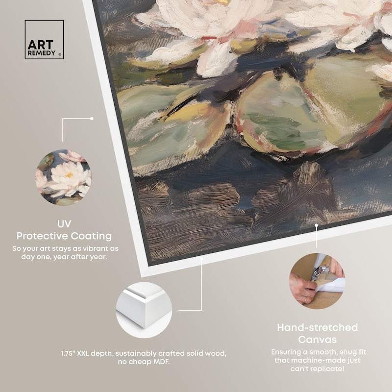 Water Lilies Canvas by Art Remedy