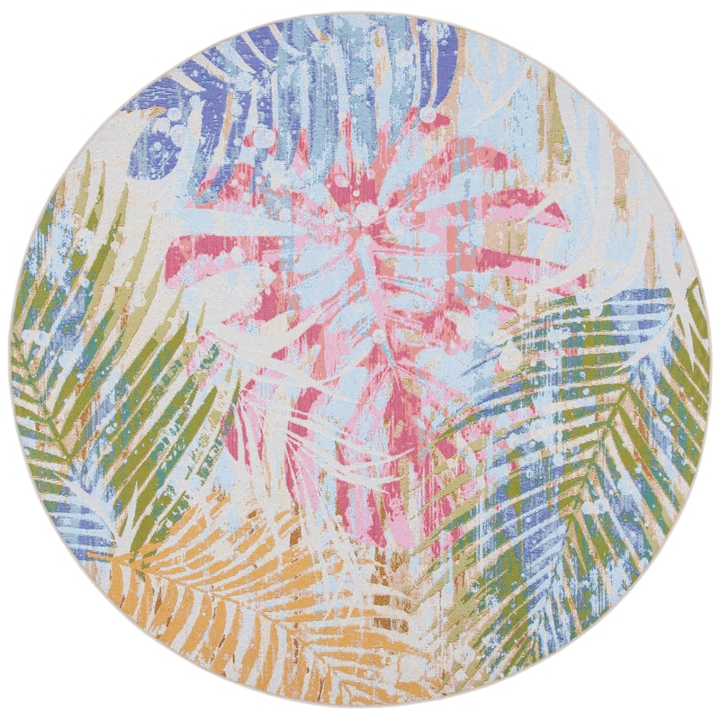 SAFAVIEH Summer Elya Tropical Indoor/ Outdoor Waterproof Rug
